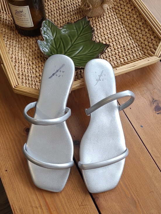 a new day Shoes - A New Day Silver Sandals